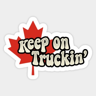 Canada Truckin Sticker